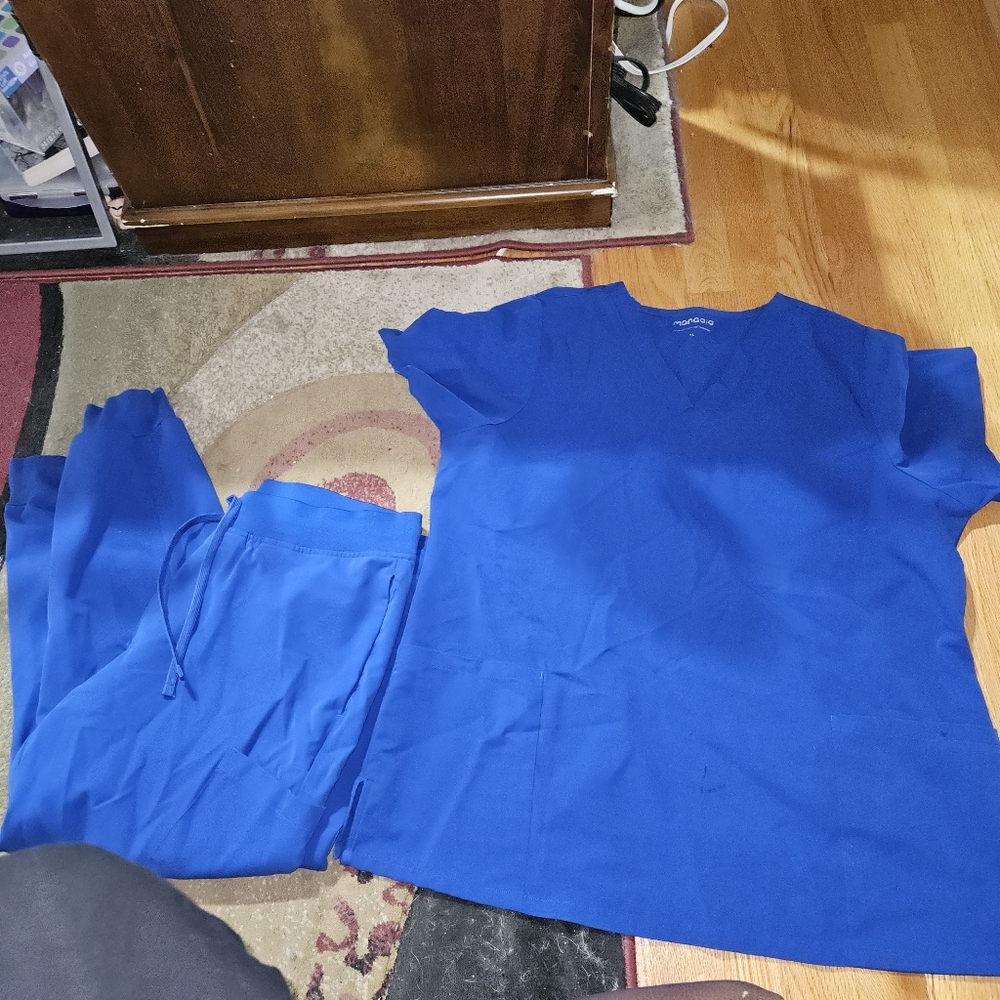 Women's Blue Scrub Set